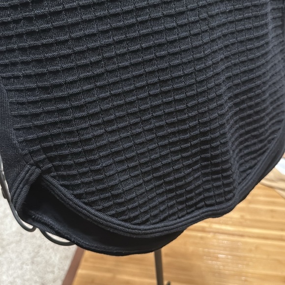 Moth Black Ribbed Asymmetrical Tank Top - Picture 4 of 6